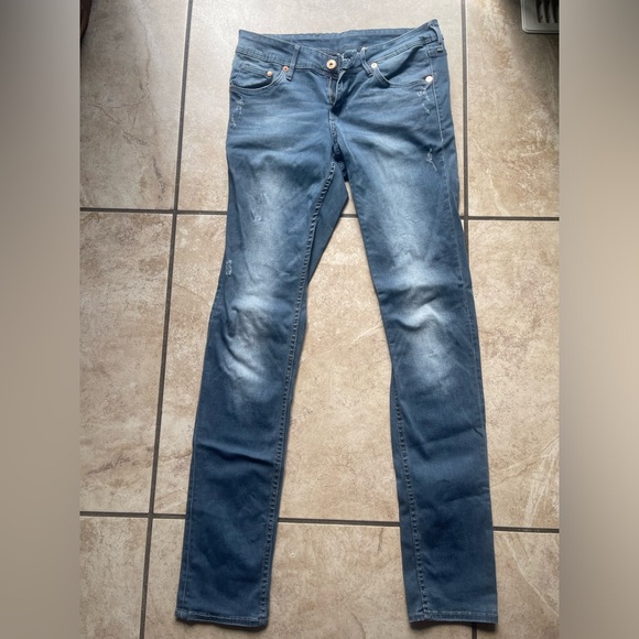 & Denim H&M pre-loved size 27/32 Skinny low waist - Picture 2 of 4